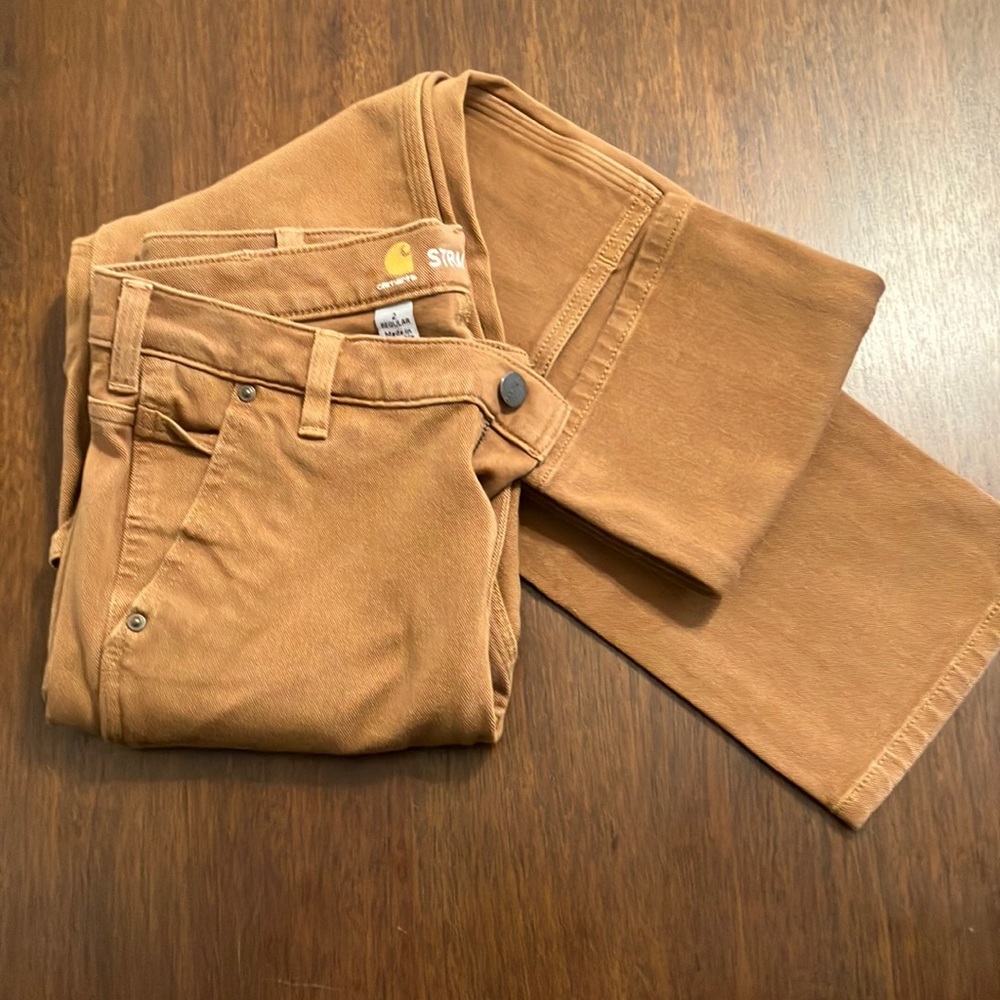 Womens Carhartt Rugged Flex Straight Fit Twill Double-Front work pant